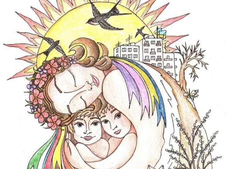 «Мама, солнце и весна».